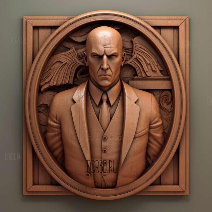 Agent 47 1 stl model for CNC